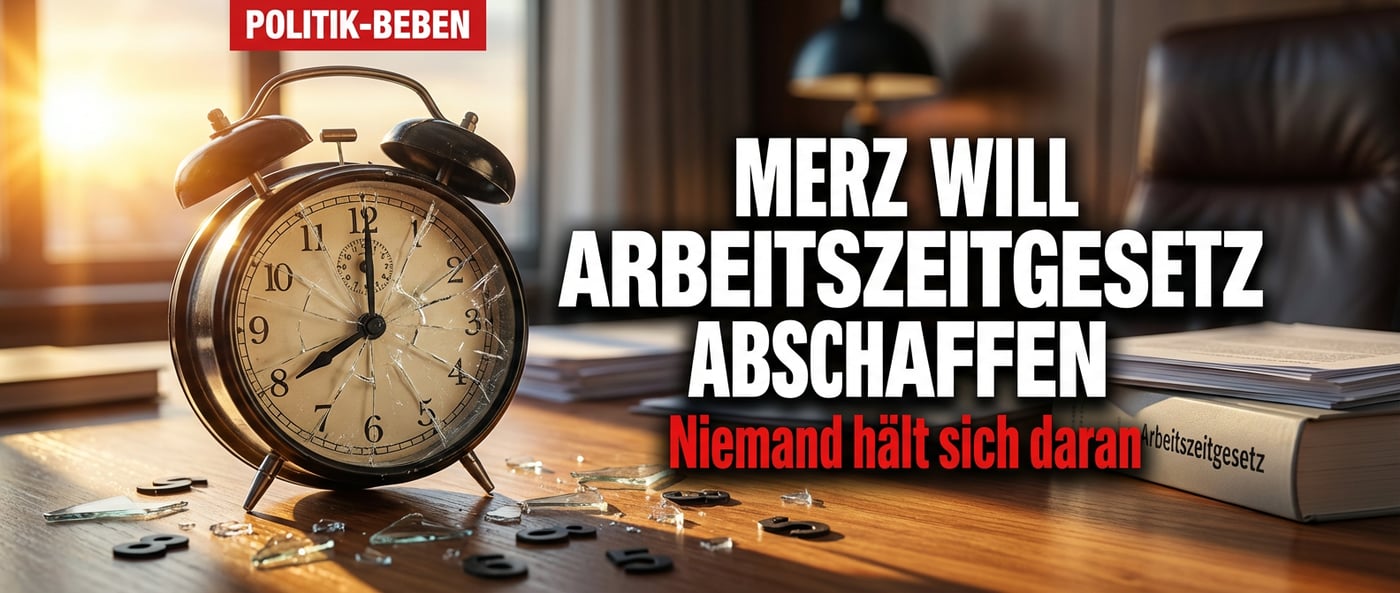 Kanzler Merz provoziert: Arbeitszeitgesetz soll weg – und niemand hält sich ohnehin daran