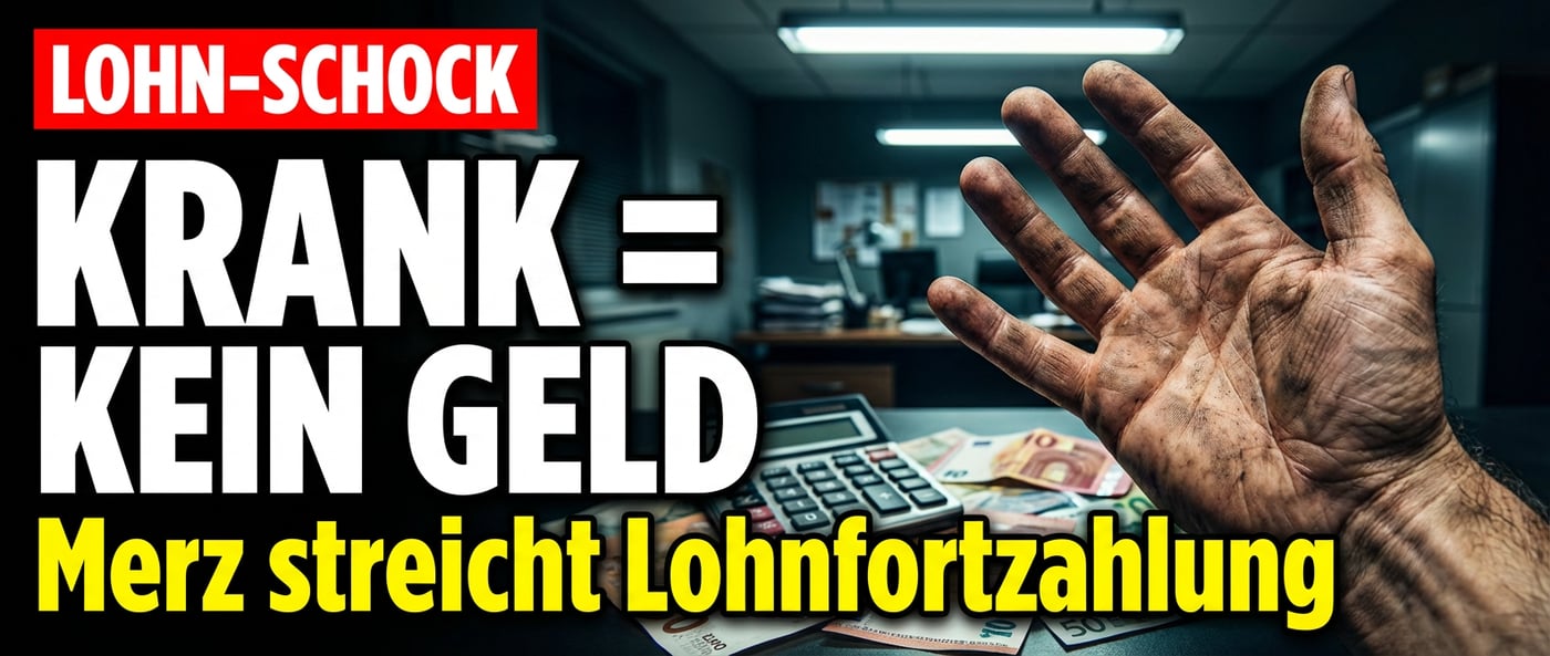 Karenztag und gekürzte Lohnfortzahlung: Merz-Regierung plant den Griff in die Taschen der Arbeitnehmer