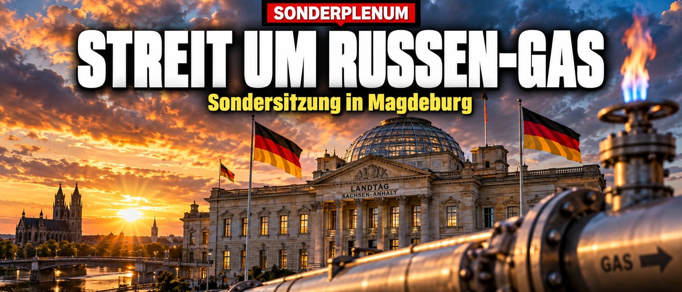Kaum im Amt, schon Sondersitzung: Magdeburg streitet über Russen-Gas!