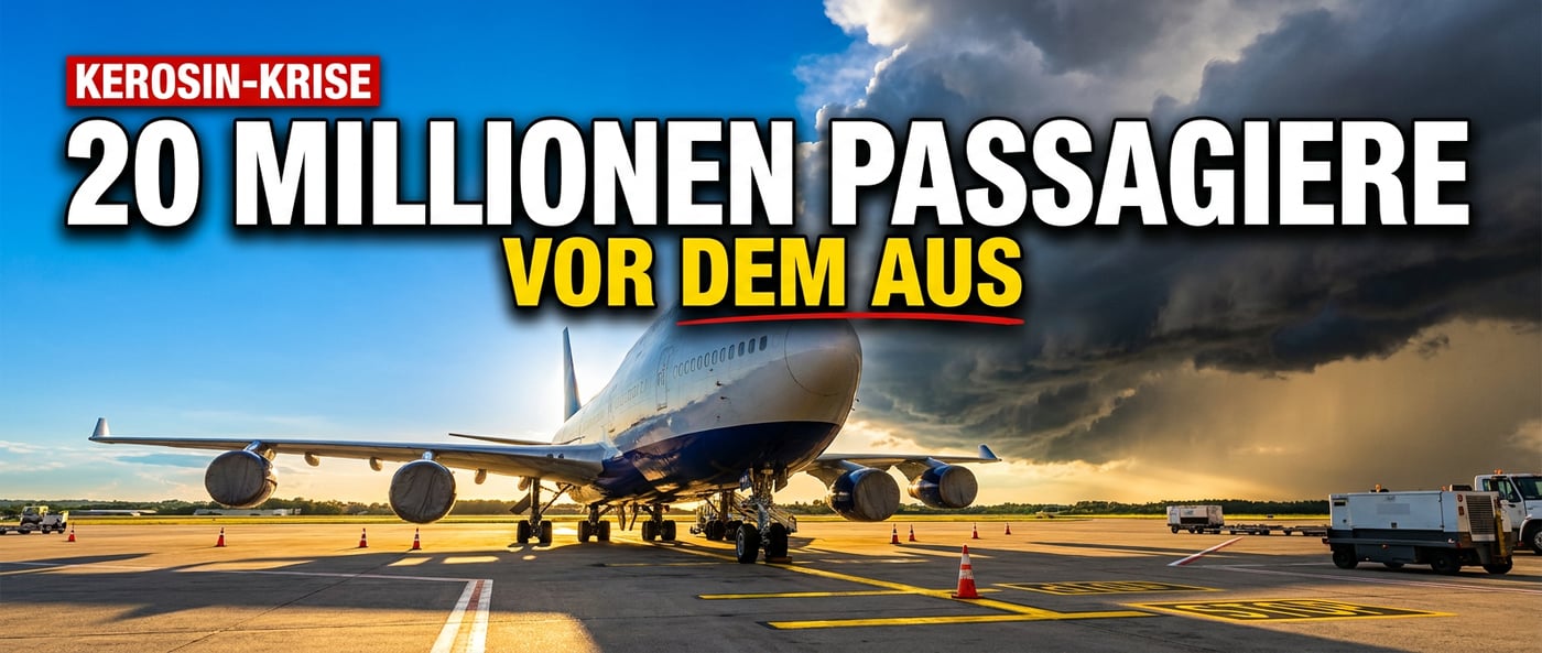 Kerosin-Schock am Himmel: 20 Millionen Passagiere stehen vor dem Aus – und Berlin schaut tatenlos zu