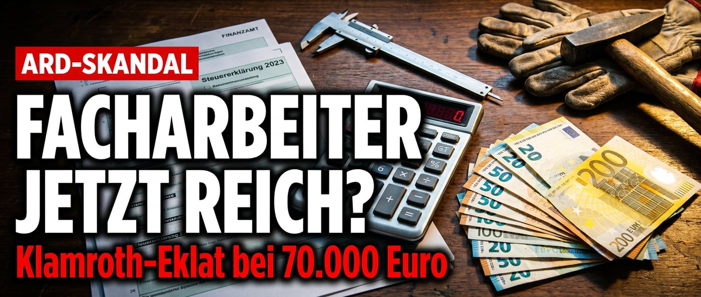 Klamroth-Eklat in der ARD Arena: Schon der Facharbeiter soll für ihn „reich" sein