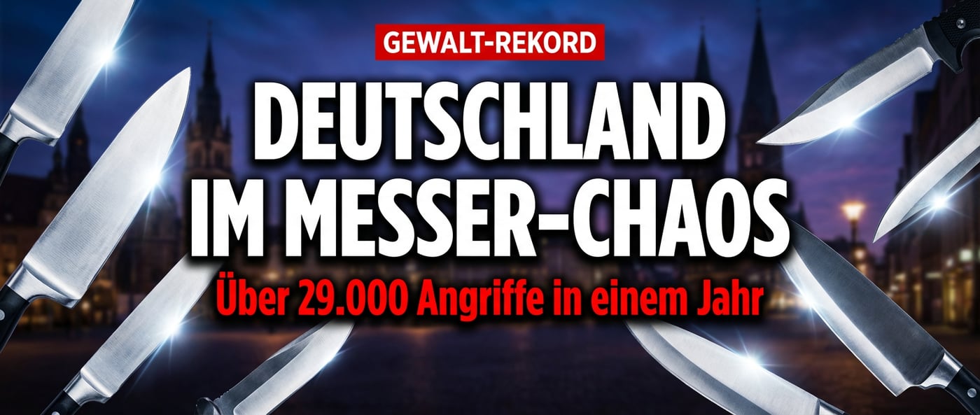 Kriminalstatistik 2025: Deutschland versinkt in Gewalt – Messerdelikte auf historischem Höchststand