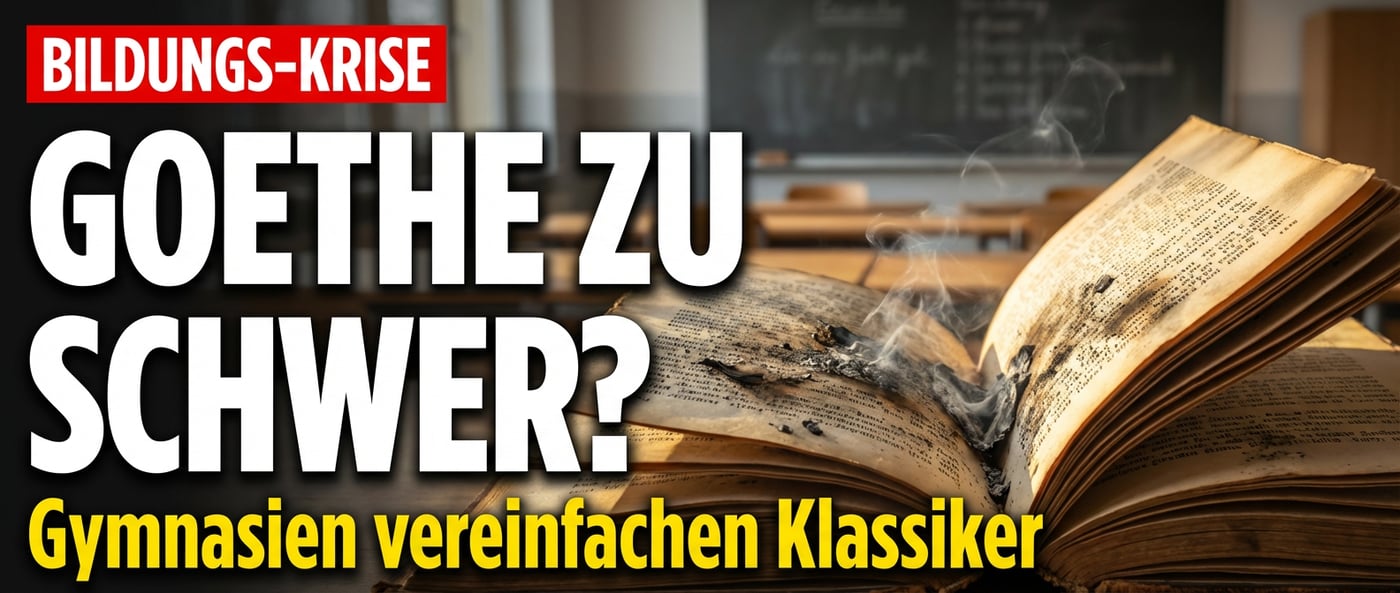 Kultureller Niedergang im Klassenzimmer: Berliner Gymnasien verstümmeln Goethe und Schiller