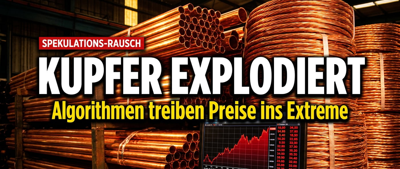 Kupfer im Spekulationsrausch: Wenn Algorithmen den Markt zum Pulverfass machen