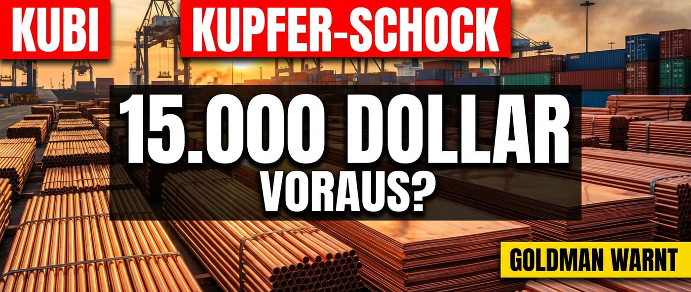 Kupfer vor dem Paukenschlag: Goldman hält Kurs, Traxys sieht 15.000 Dollar