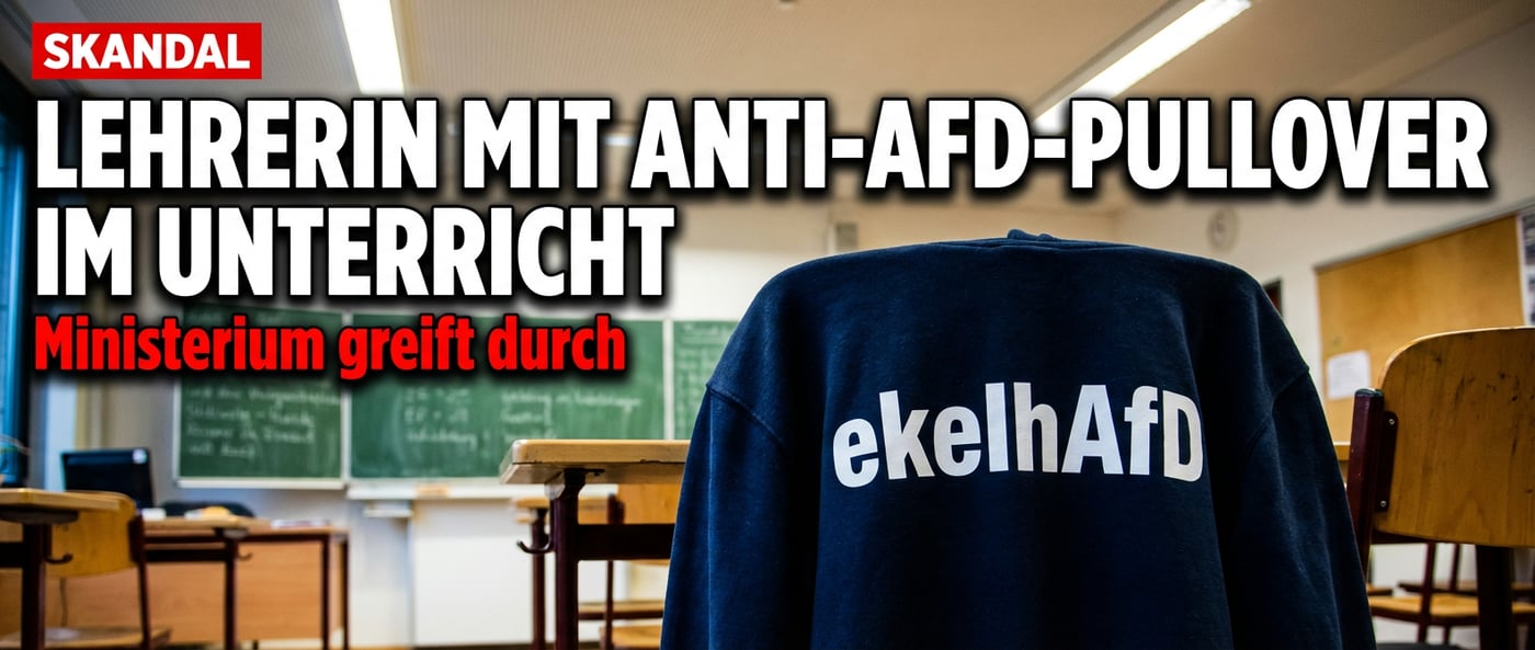 Lehrerin trägt „ekelhAfD"-Pullover im Unterricht – ein Skandal mit Ansage