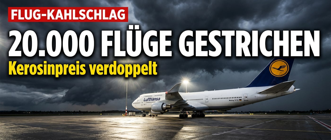 Lufthansa-Kahlschlag: 20.000 Flüge gestrichen – wenn die Politik den Himmel verdunkelt