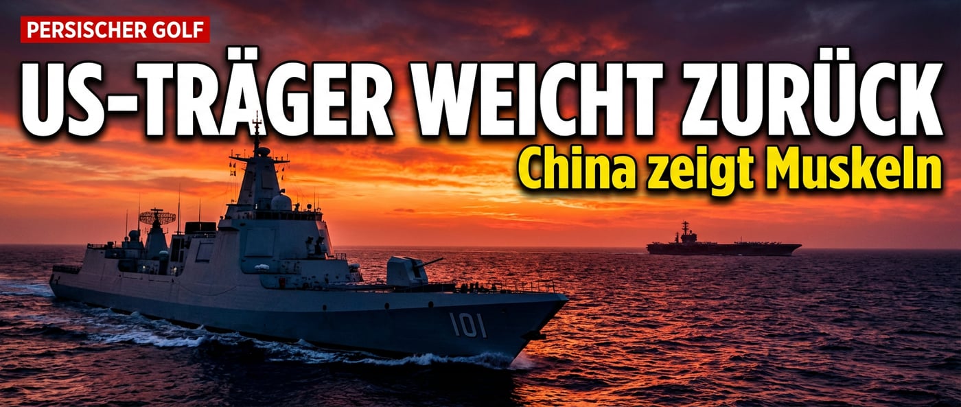 Machtverschiebung im Persischen Golf: US-Flugzeugträger weicht vor chinesischem Superzerstörer zurück