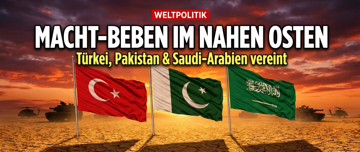 Machtverschiebung in Westasien: Türkei, Pakistan und Saudi-Arabien schmieden historisches Militärbündnis