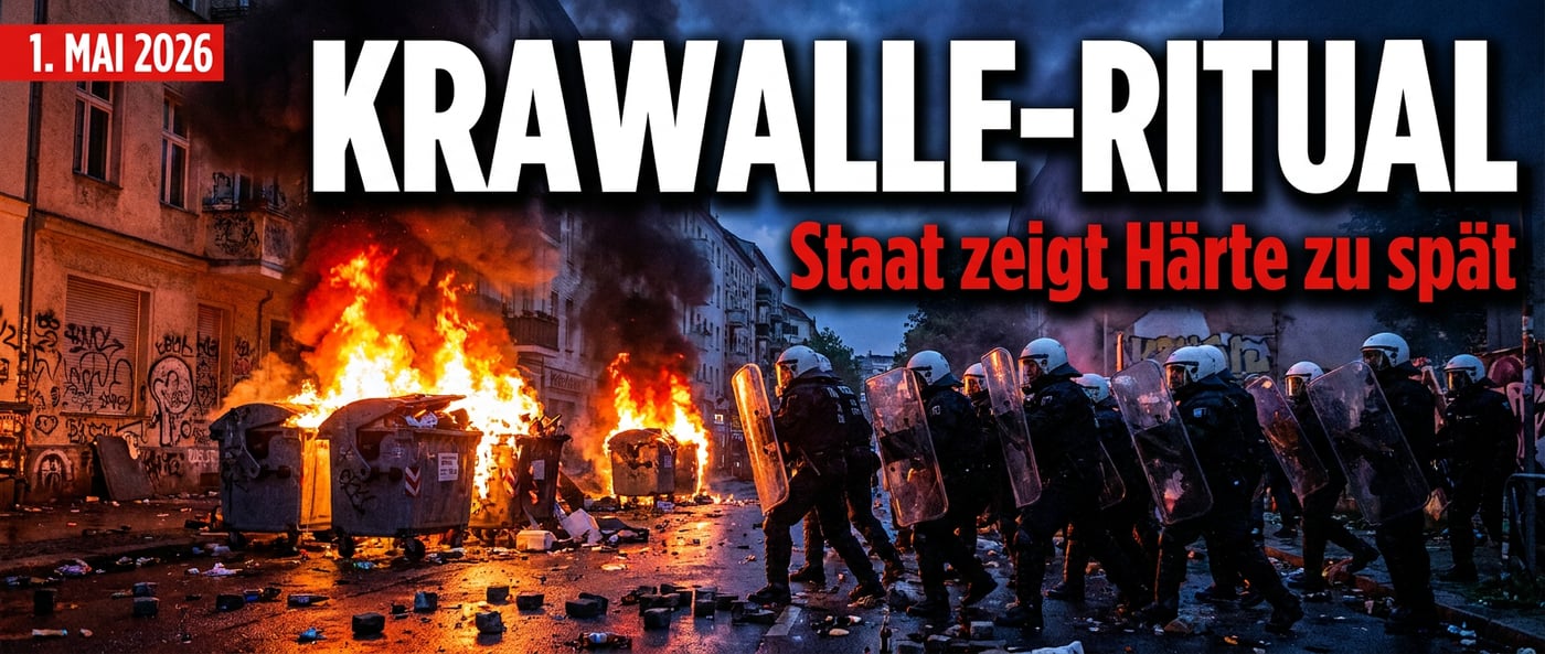Mai-Krawalle 2026: Wenn der Staat erst dann Härte zeigt, wenn das Kind im Brunnen liegt