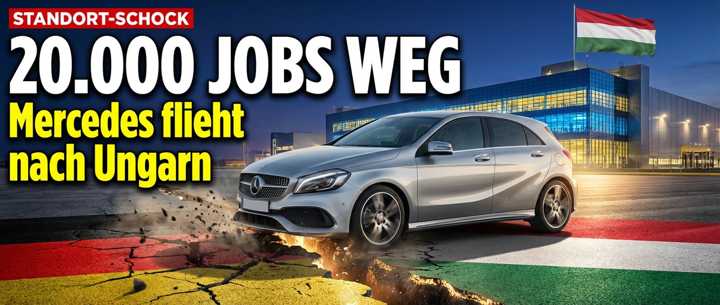 Mercedes verlagert A-Klasse-Produktion nach Ungarn: 20.000 deutsche Arbeitsplätze vor dem Aus