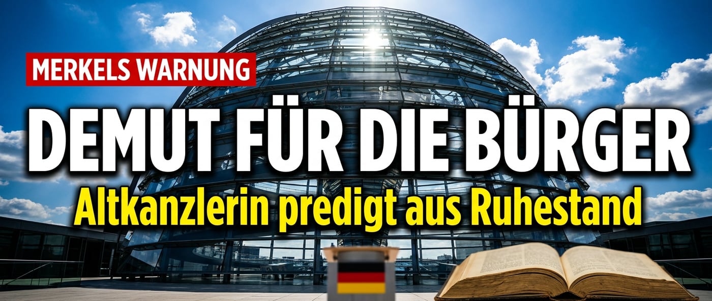 Merkels Lehrstunde aus dem Ruhestand: Die Altkanzlerin predigt Demut – und die Bürger sollen folgen
