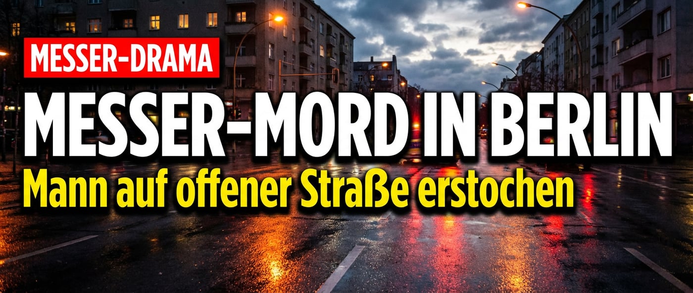 Messermord in Berlin-Wedding: Junger Mann am helllichten Abend auf offener Straße erstochen