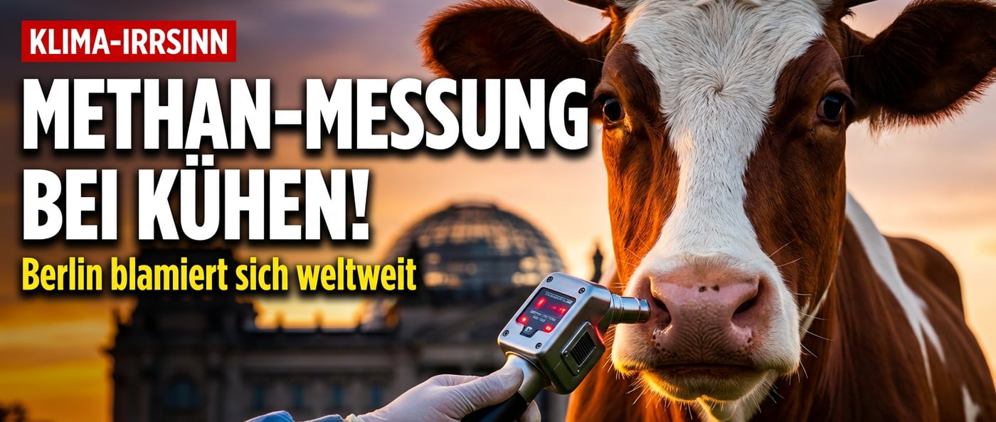 Methan-Messprogramm für Kühe: Berlin erklärt den Rindviechern den Krieg
