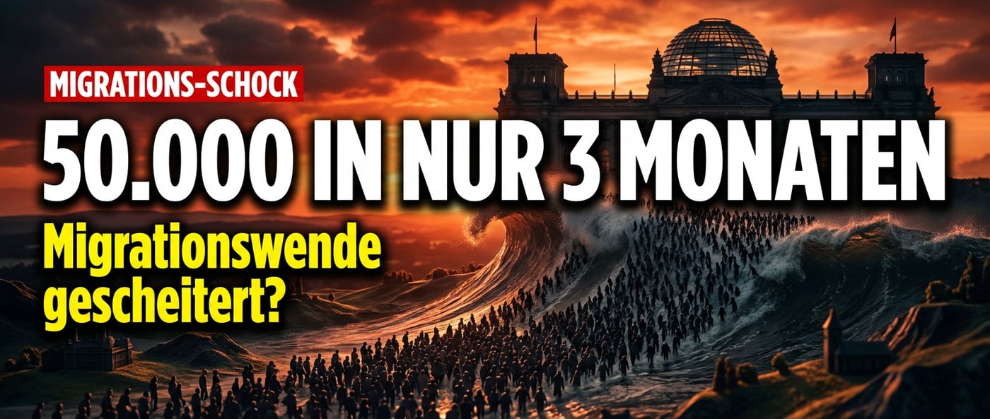 Migrationswende? Fast 50.000 Zuwanderer allein im ersten Quartal 2026