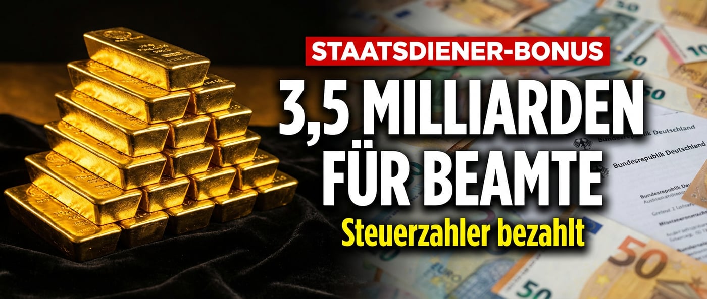 Milliarden-Geschenk für Beamte: Während der Steuerzahler ächzt, sichert sich der Staat seine Diener