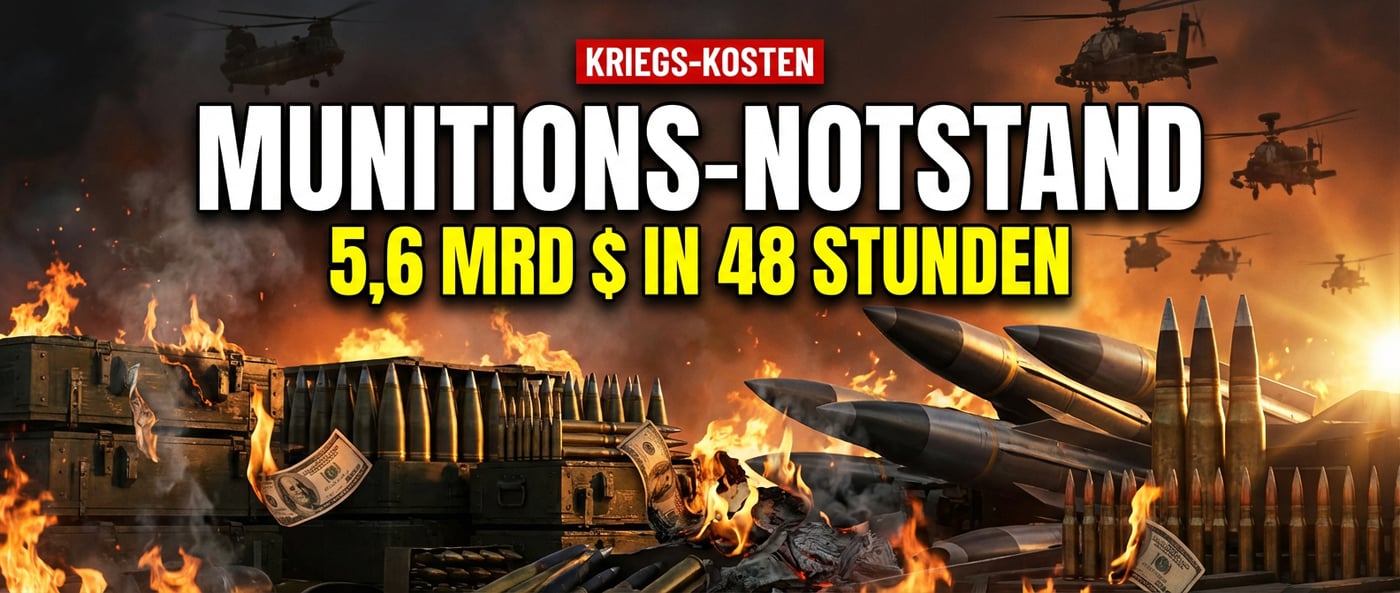 Milliardengrab Iran-Krieg: Trump sucht verzweifelt nach Munitionsnachschub