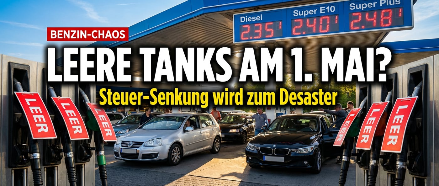 Mineralölsteuer-Senkung: Gut gemeint, schlecht gemacht – droht Deutschland am 1. Mai das Benzin-Chaos?