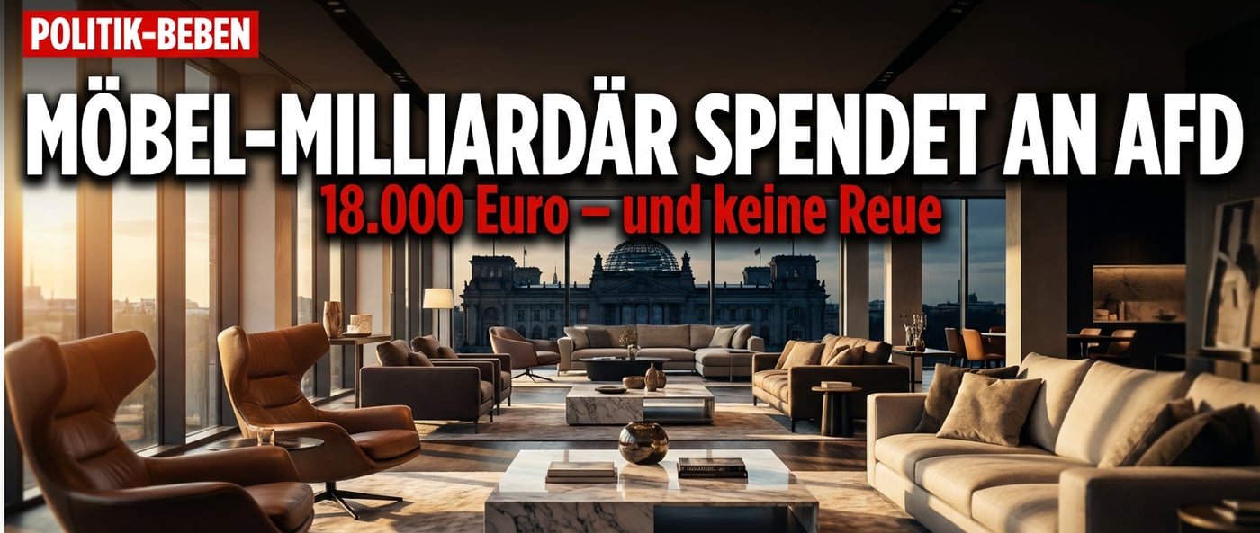 Möbel-Milliardär Krieger spendet an die AfD – und weigert sich, dafür zu kuschen