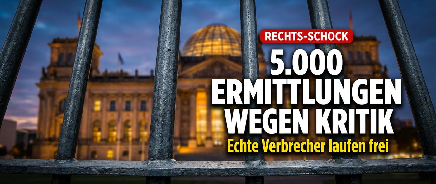 Moderne Majestätsbeleidigung: Fast 5.000 Ermittlungen wegen Politikerkritik – und die echten Verbrecher laufen frei herum