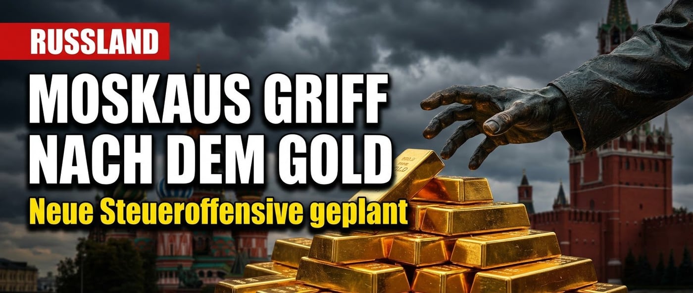 Moskaus gieriger Griff nach dem Gold: Russland plant massive Steueroffensive auf Edelmetalle