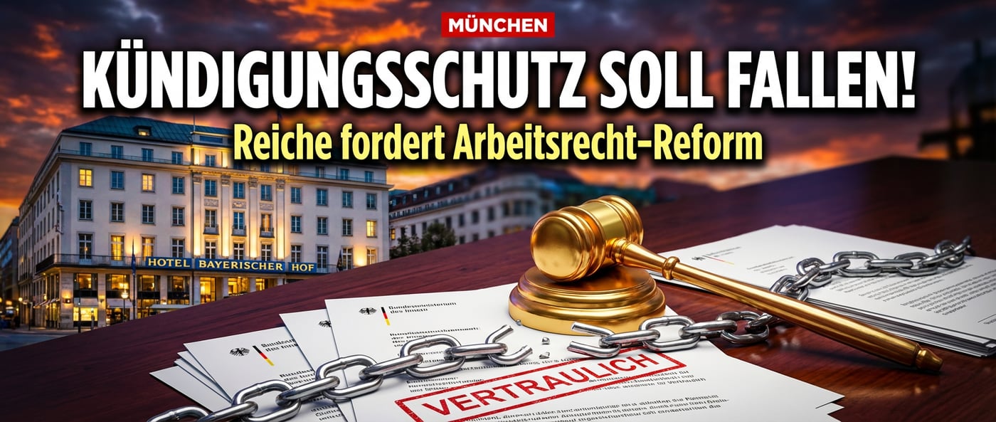 Münchner Sicherheitskonferenz: Reiche lobt Rubio und fordert Aufweichung des Kündigungsschutzes