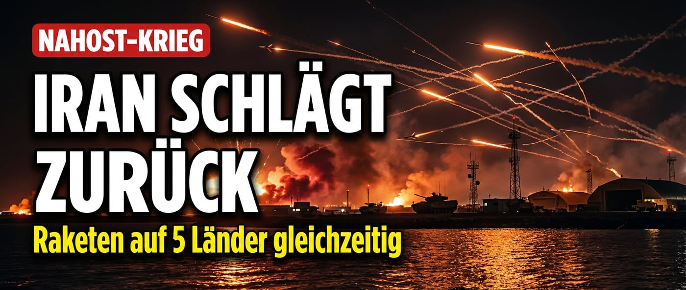 Nahost-Inferno: Iran schlägt gleichzeitig gegen US-Stützpunkte in fünf Ländern zurück
