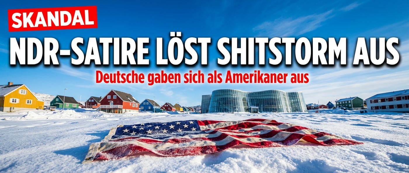 NDR-Satireteam sorgt mit dreister Flaggen-Provokation auf Grönland für internationalen Eklat
