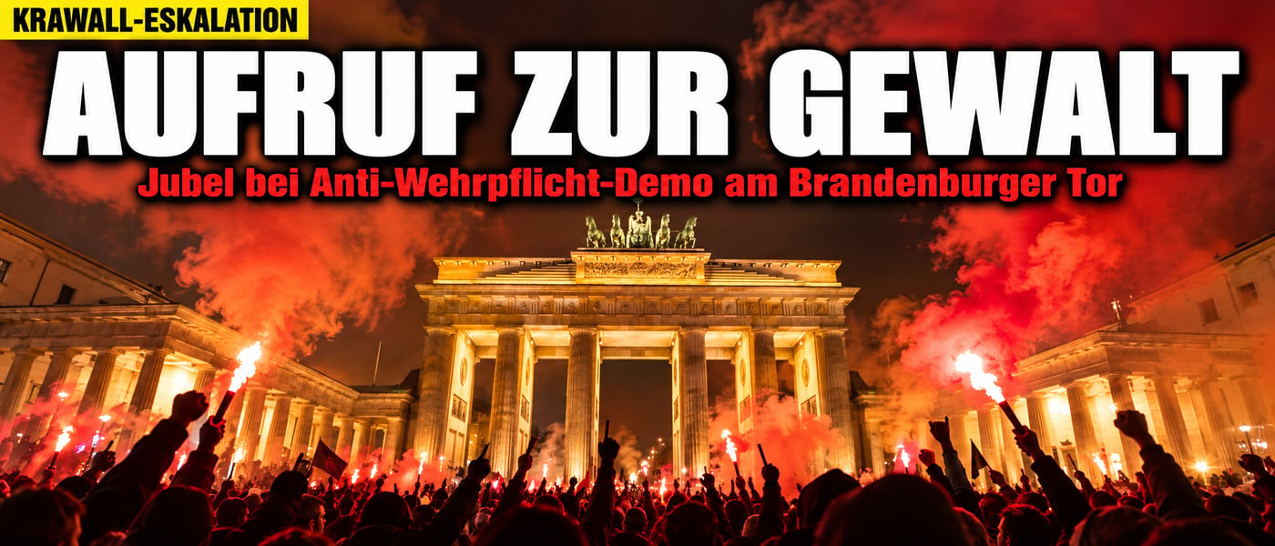 „Noch schlimmer!“: Gewalt-Aufruf bei Anti-Wehrpflicht-Demo in Berlin