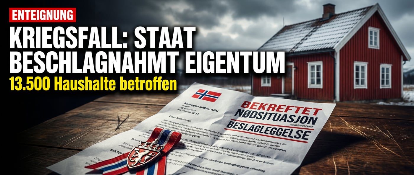 Norwegen bereitet Bürger auf Enteignung vor: 13.500 Haushalte erhalten Schreiben der Armee