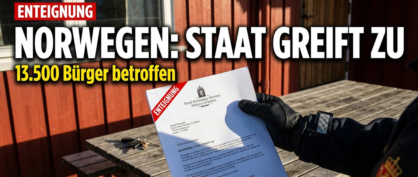 Norwegen bereitet Bürger auf Enteignung vor: Wenn der Staat nach Haus und Auto greift