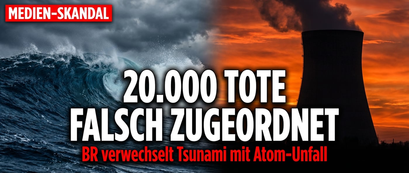 Öffentlich-rechtliche Desinformation: BR macht Tsunami-Opfer zu Atom-Toten