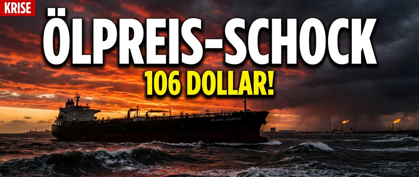 Ölpreis-Schock: Brent durchbricht 106-Dollar-Marke nach geplatzten Iran-Gesprächen