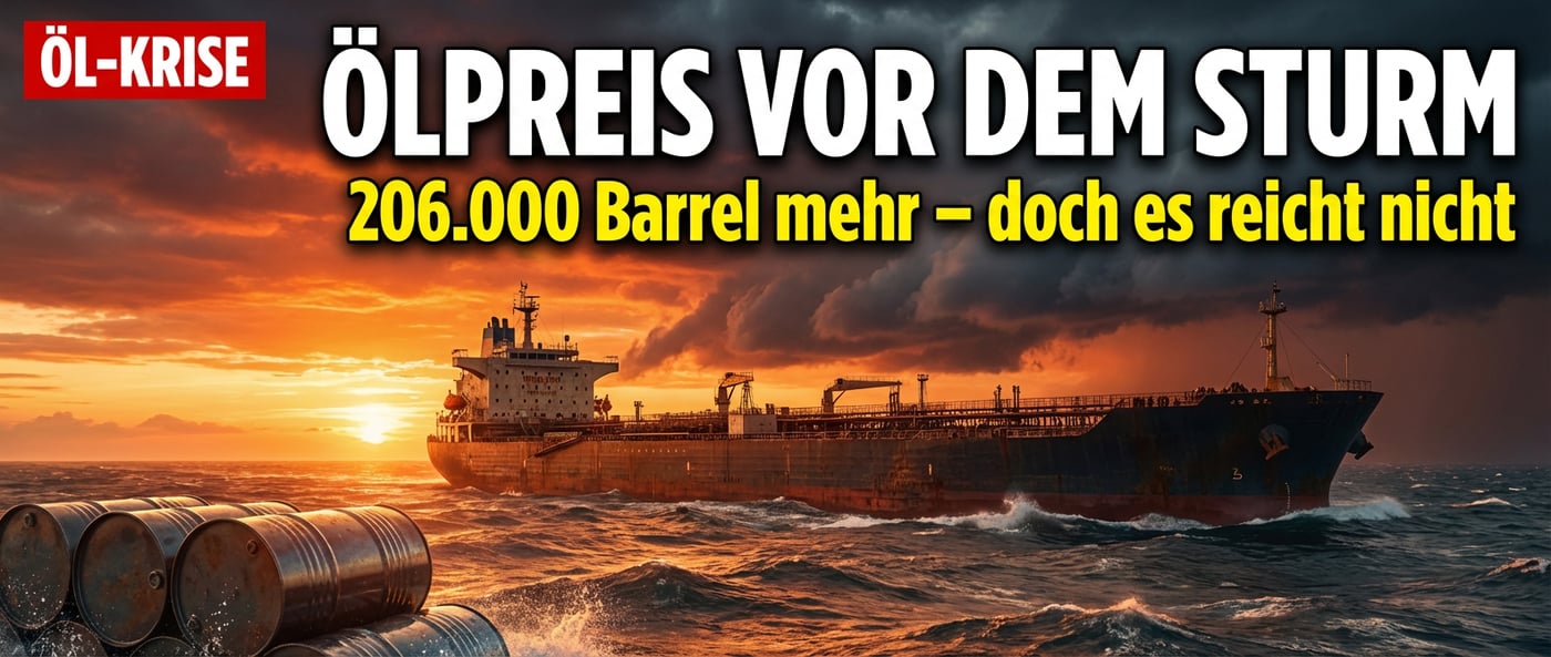Ölpreis vor dem Sturm: OPEC+ erhöht Förderung – doch die Rechnung geht nicht auf