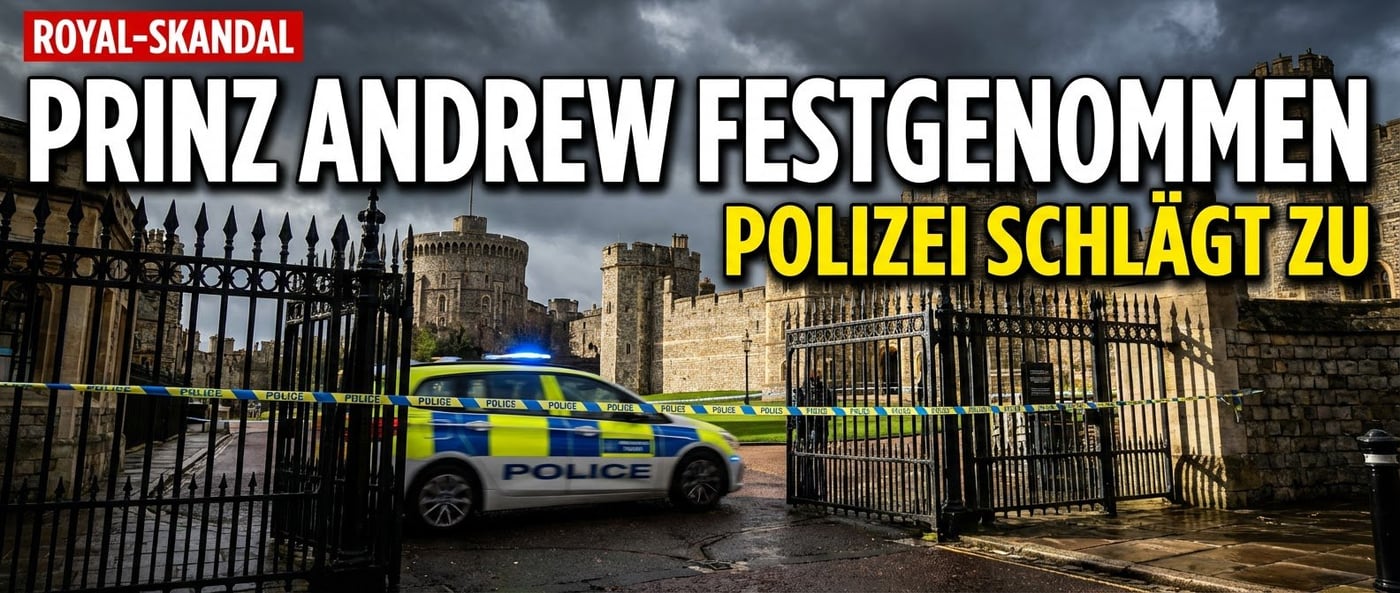 Paukenschlag in London: Ex-Prinz Andrew von der Polizei festgenommen