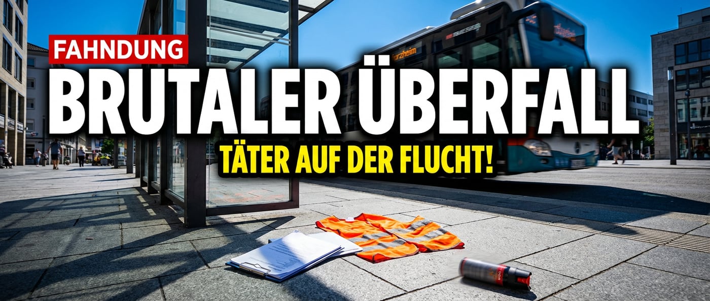 Pforzheim: Brutaler Überfall auf Ticketkontrolleure – Täter weiterhin auf freiem Fuß