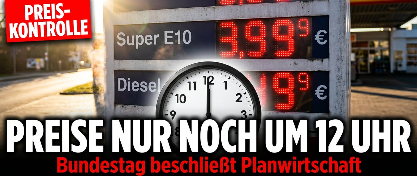 Planwirtschaft an der Zapfsäule: Bundestag reguliert Spritpreise mit Grünen-Segen