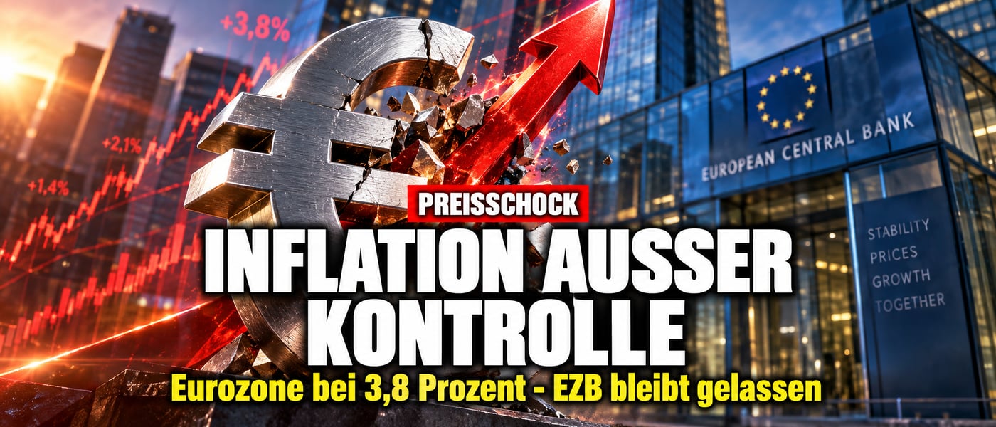 Preisschock im Euroraum: 3,8 Prozent – und die EZB bremst