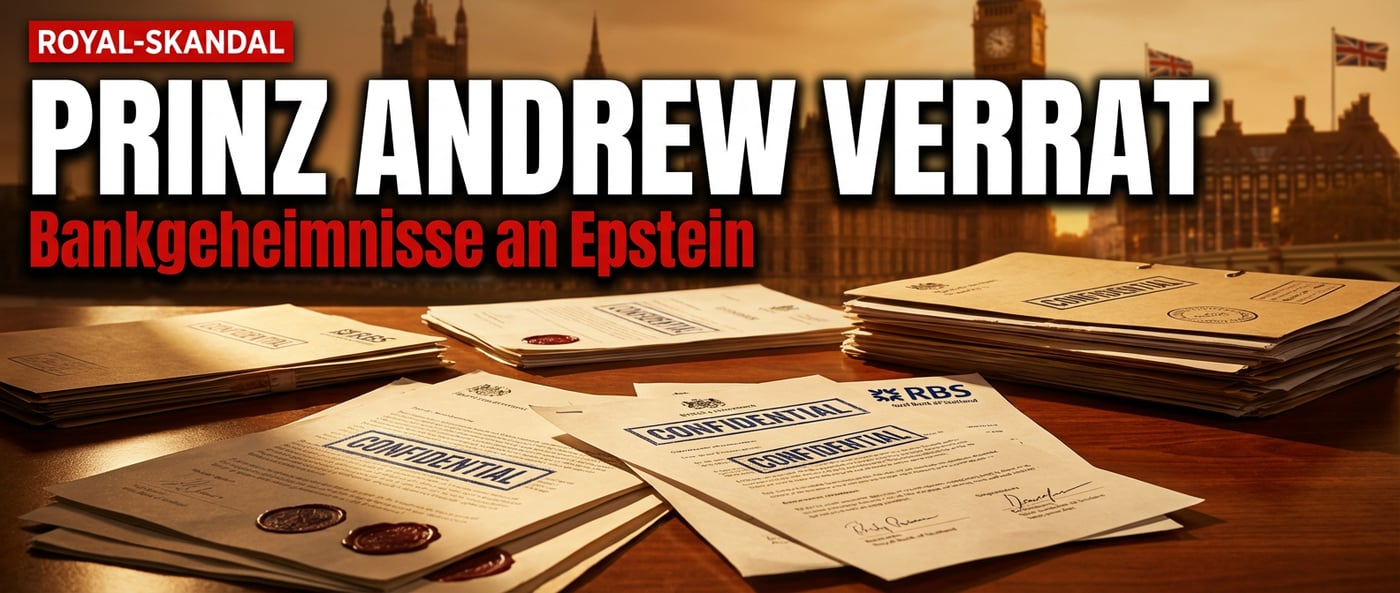 Prinz Andrew im Epstein-Sumpf: Britische Bankgeheimnisse an Sexualstraftäter verraten