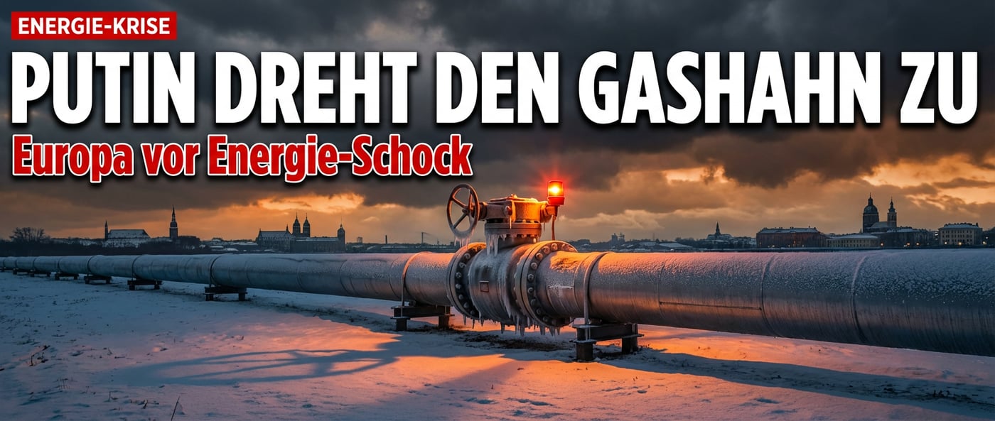 Putins Drohgebärde: Russland erwägt sofortigen Gas-Stopp für Europa