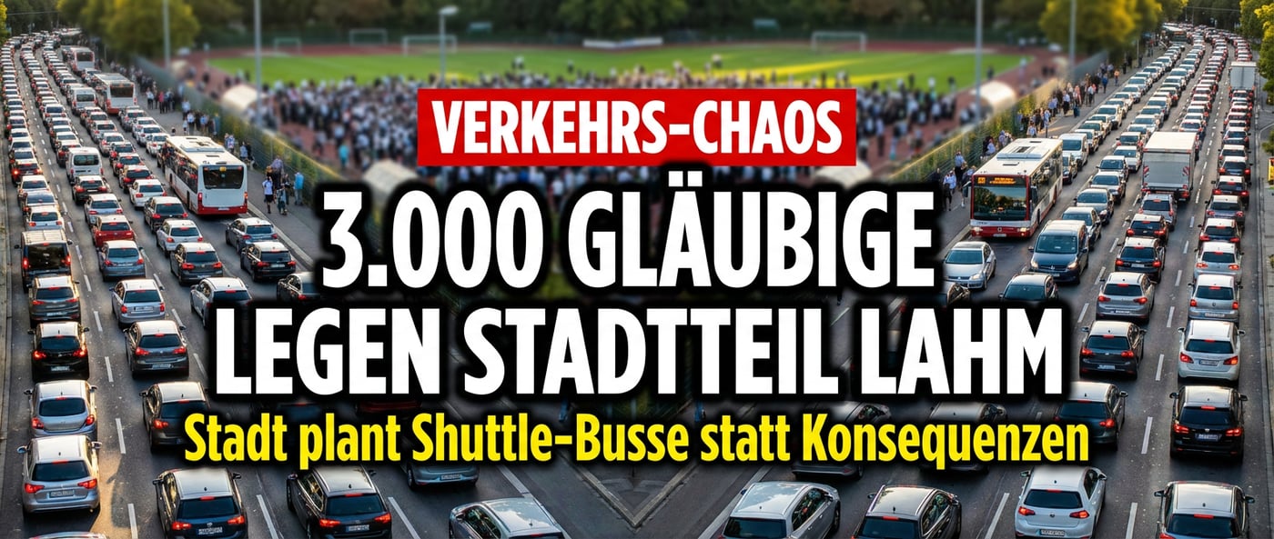 Ramadan-Massengebet legt Stuttgarter Stadtteil lahm – Behörden reagieren mit Shuttle-Plänen statt Konsequenzen