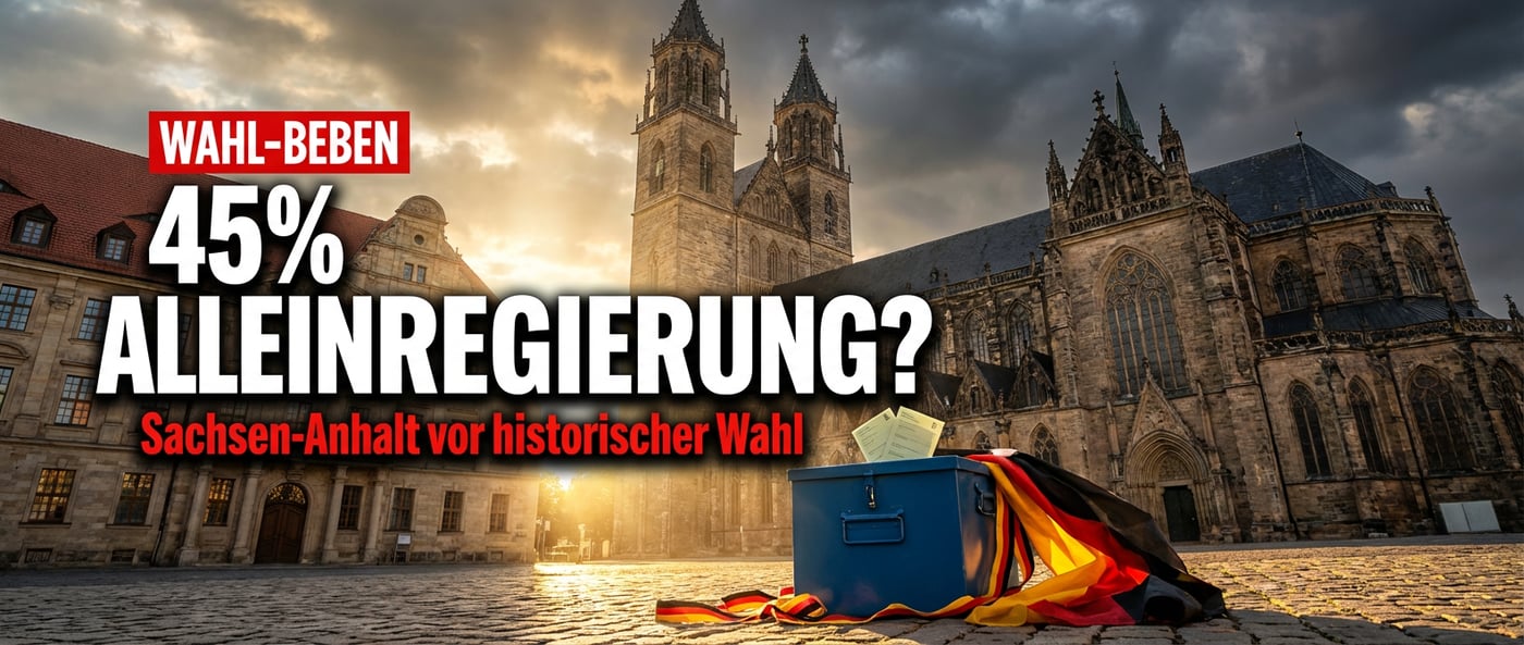 Sachsen-Anhalt: AfD peilt mit „45 Prozent plus X" die Alleinregierung an – und die Altparteien zittern