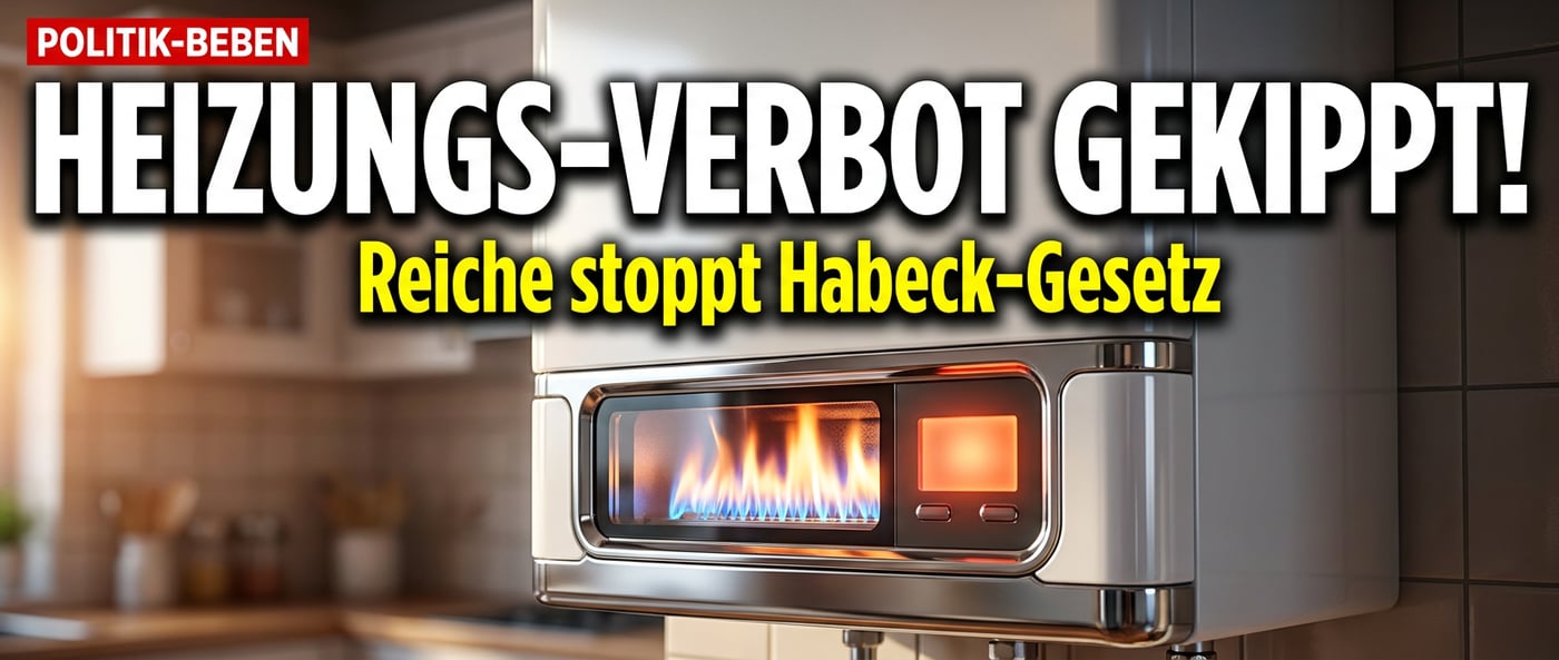 Schluss mit dem grünen Heizungs-Diktat: Reiche begräbt Habecks Energiewende-Albtraum