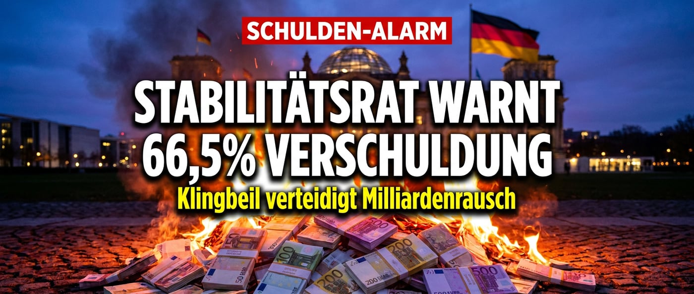 Schuldenparty auf Pump: Klingbeil verteidigt Milliardenrausch – Stabilitätsrat schlägt Alarm