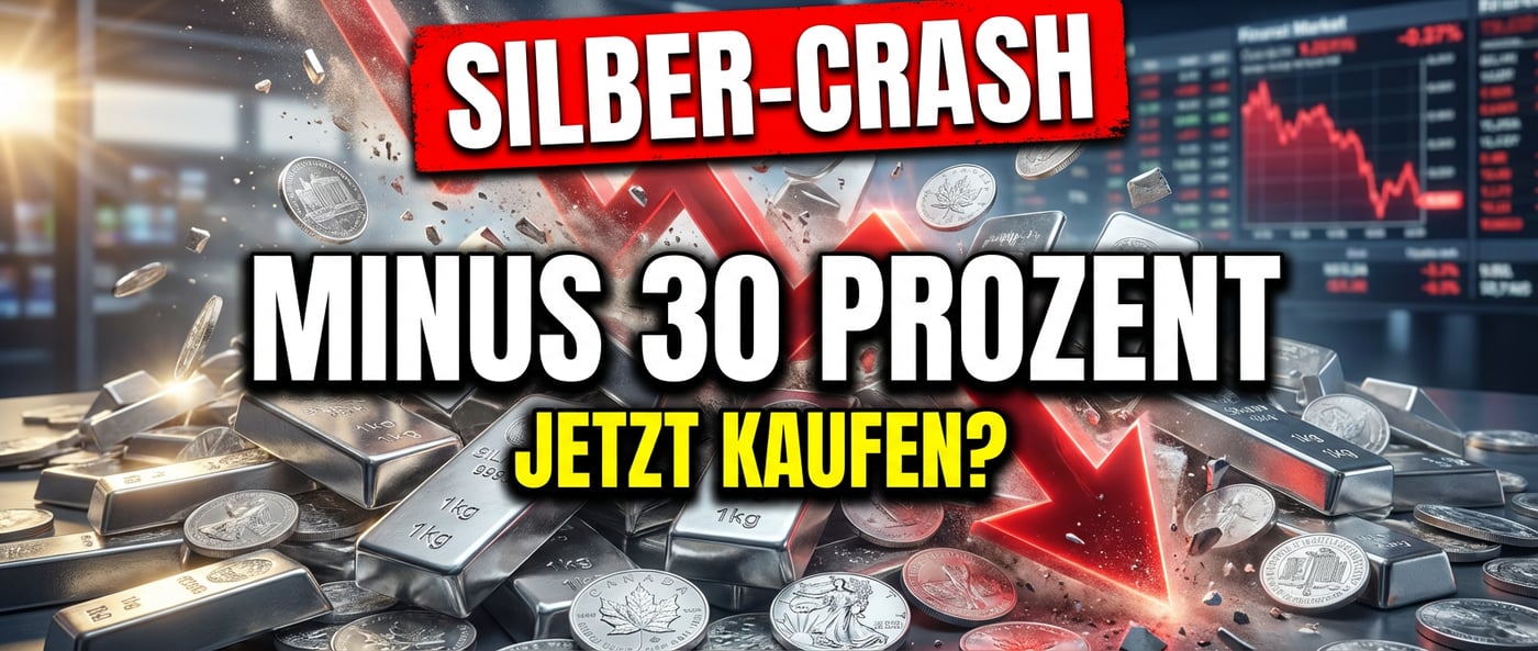 Silber-Crash von 30 Prozent: Warum das weiße Metall jetzt erst recht interessant wird