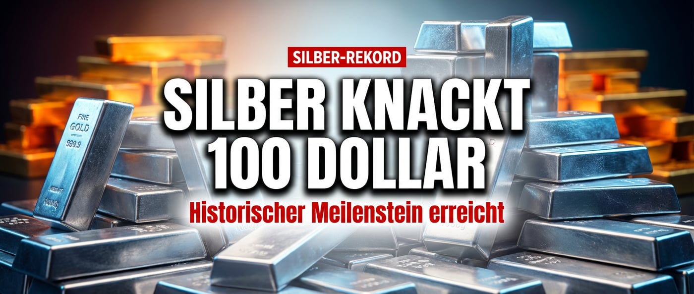 Silber durchbricht 100-Dollar-Marke: Historischer Meilenstein erschüttert die Märkte