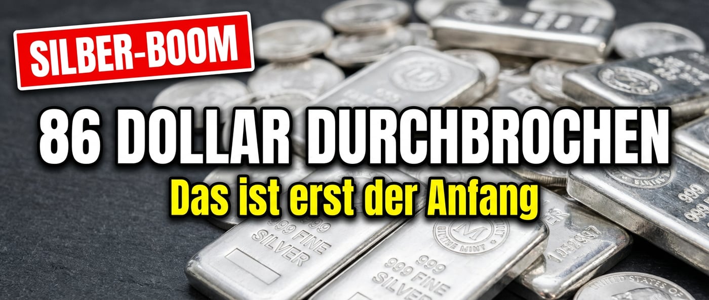 Silber durchbricht die 86-Dollar-Marke – und das ist erst der Anfang