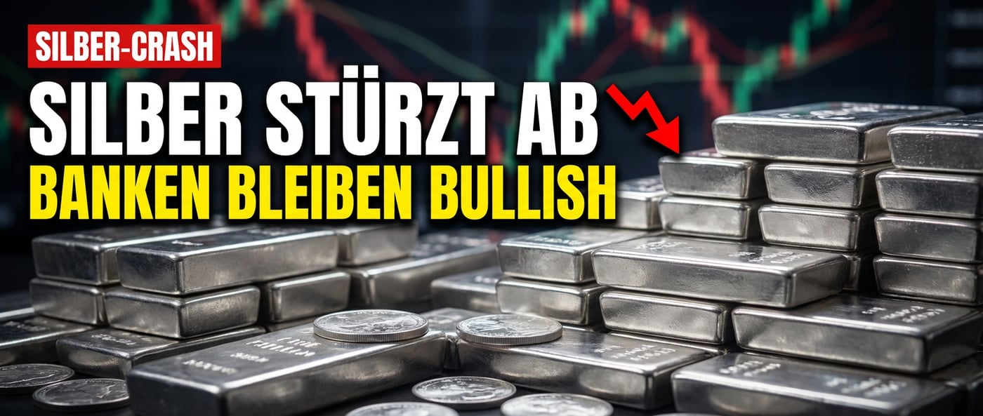 Silber trotzt dem Sturm: Warum die Großbanken trotz brutaler Kurseinbrüche unbeirrt bullish bleiben