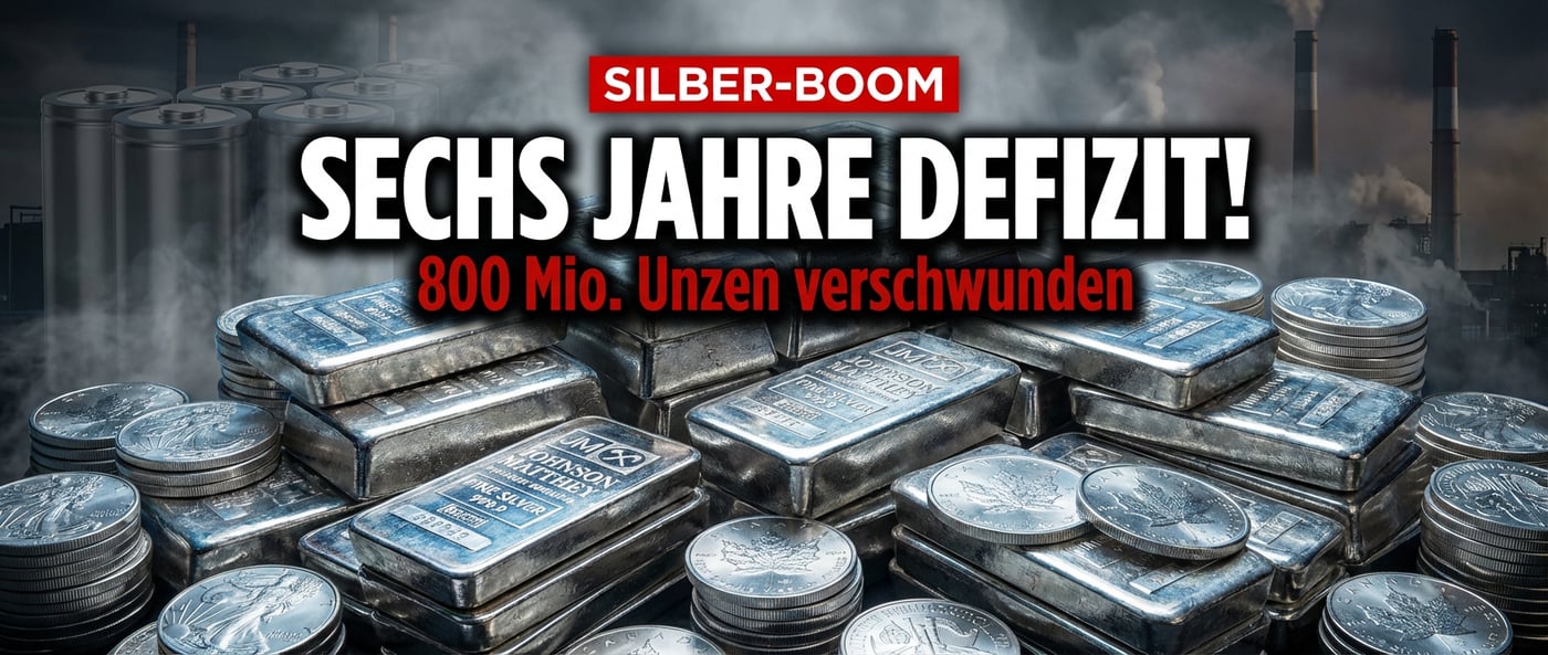 Silbermarkt unter Hochspannung: Sechs Jahre Defizit, Batterie-Revolution und Staatskäufe treiben das weiße Metall