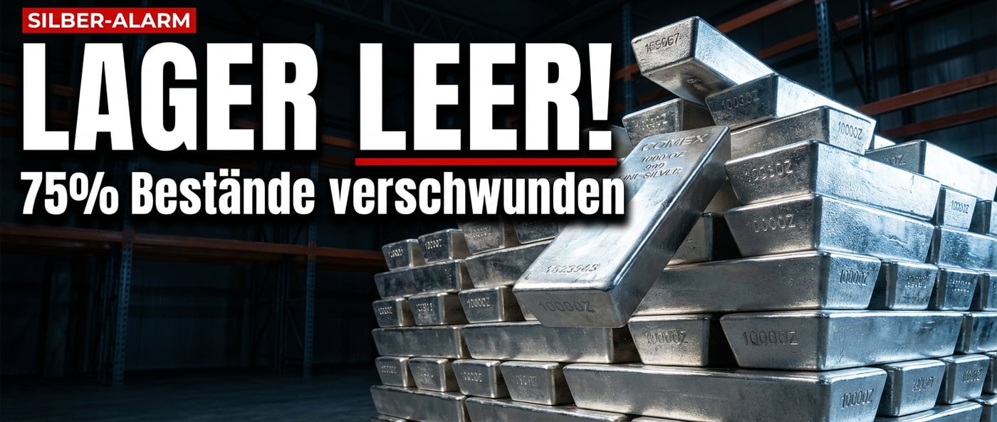 Silbermarkt vor dem Kollaps: COMEX-Lager um 75 Prozent geschrumpft – Industrie kämpft um jede Unze